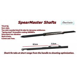 Arpão SPEARMASTER 6.5mm "Spring Steel"  2 Shark Fins