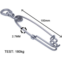 PS-dive 100mm Tuna Clip with swivel