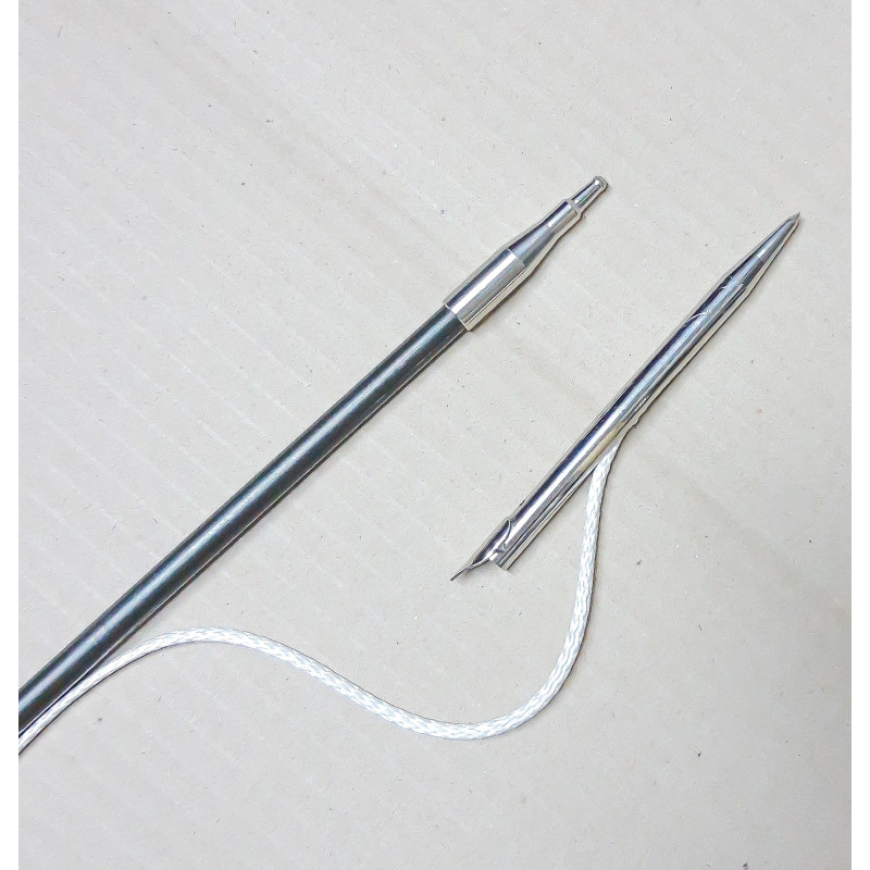 Spearmaster 8mm 1.7m 5/16" Thread Shaft 2 Shark Fins Rest Tab and Spearmaster Slip Tip